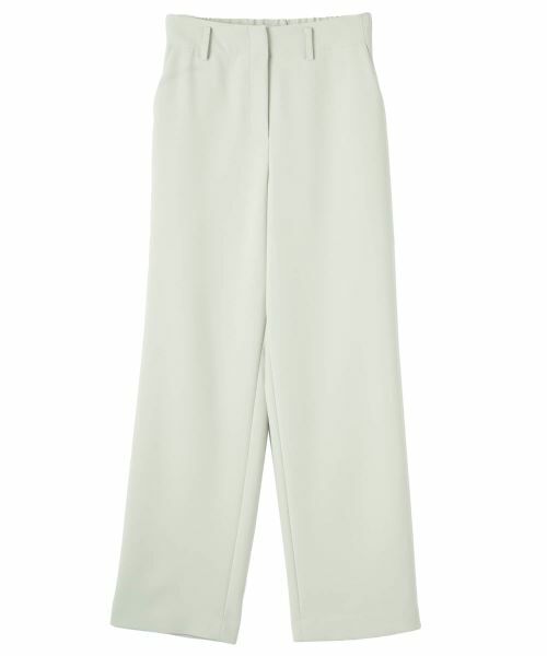LANVIN COLLECTION / ランバン コレクション その他パンツ | ストレッチストレートパンツ(ライトグリーン)