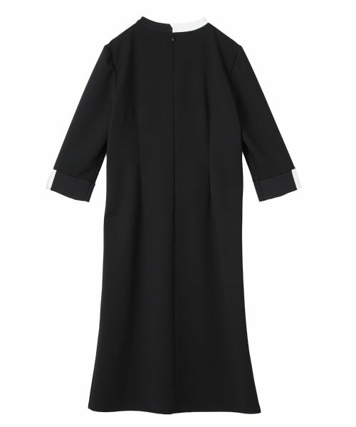 LANVIN COLLECTION / ランバン コレクション ドレス | クルーネック 配色デザインワンピース | 詳細2