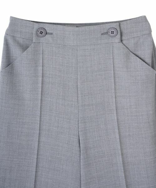 LANVIN COLLECTION / ランバン コレクション その他パンツ | センタープレスワイドパンツ | 詳細20