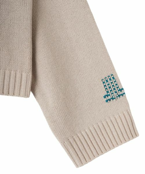 LANVIN COLLECTION / ランバン コレクション ニット・セーター | インターシャ リーフ柄ニット | 詳細15