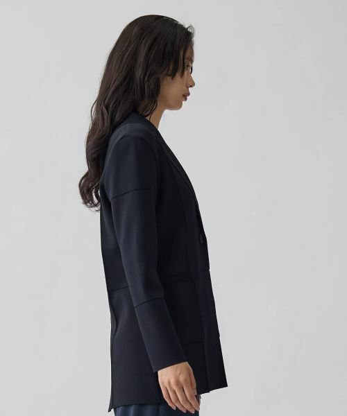 LANVIN COLLECTION / ランバン コレクション テーラードジャケット | ミラノリブニットジャケット | 詳細13