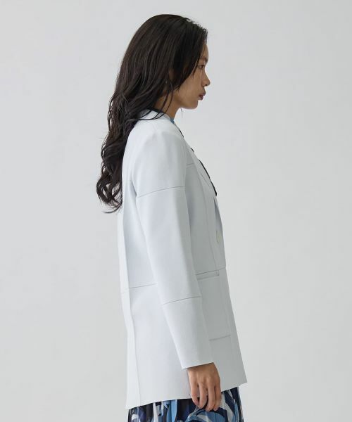 LANVIN COLLECTION / ランバン コレクション テーラードジャケット | ミラノリブニットジャケット | 詳細4