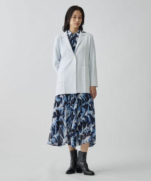 LANVIN COLLECTION / ランバン コレクション テーラードジャケット | ミラノリブニットジャケット | 詳細9