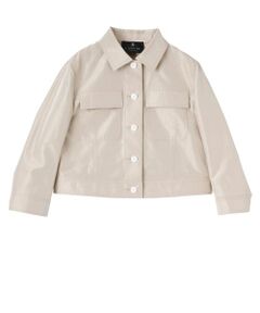 LANVIN COLLECTION / ランバン コレクション テーラードジャケット | シルクメタルクロスジャケット