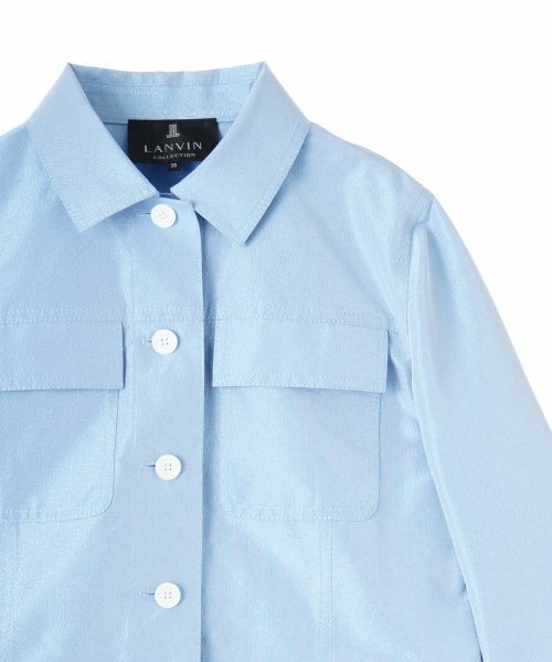 LANVIN COLLECTION / ランバン コレクション テーラードジャケット | シルクメタルクロスジャケット | 詳細14