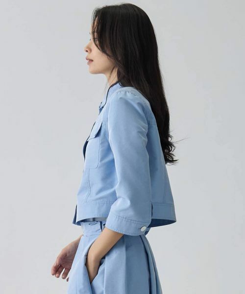 LANVIN COLLECTION / ランバン コレクション テーラードジャケット | シルクメタルクロスジャケット | 詳細2