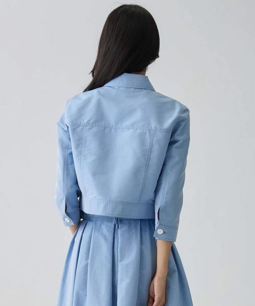 LANVIN COLLECTION / ランバン コレクション テーラードジャケット | シルクメタルクロスジャケット | 詳細3