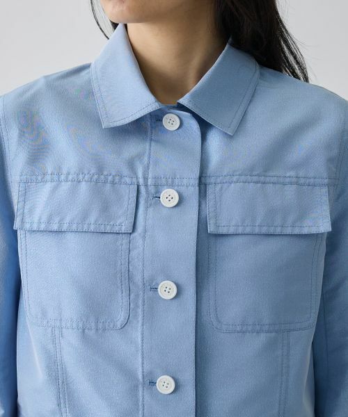 LANVIN COLLECTION / ランバン コレクション テーラードジャケット | シルクメタルクロスジャケット | 詳細4