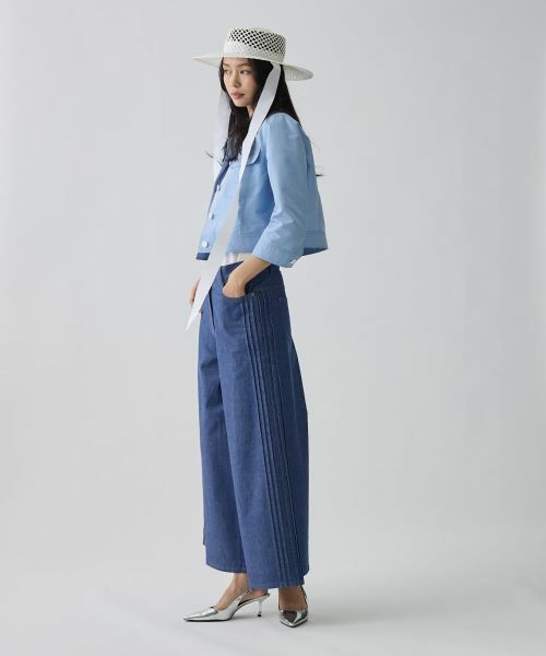 LANVIN COLLECTION / ランバン コレクション テーラードジャケット | シルクメタルクロスジャケット | 詳細6