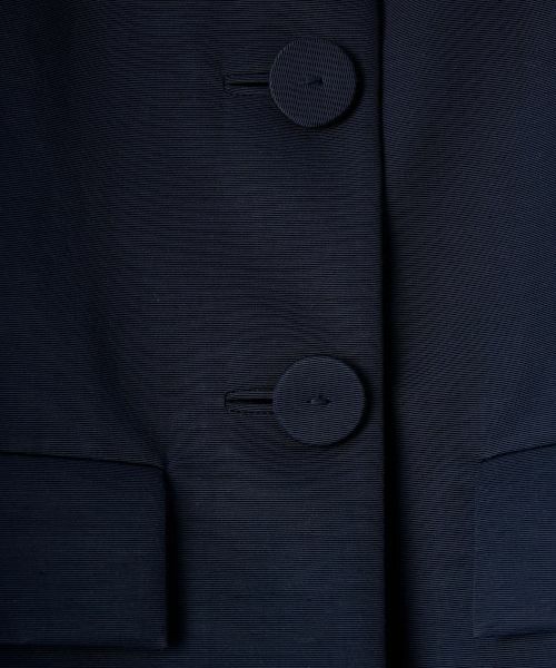 LANVIN COLLECTION / ランバン コレクション テーラードジャケット | グログラン後染ジャケット | 詳細12