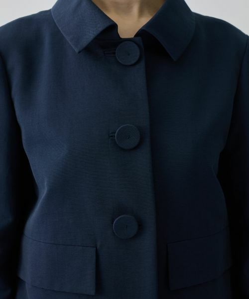 LANVIN COLLECTION / ランバン コレクション テーラードジャケット | グログラン後染ジャケット | 詳細5