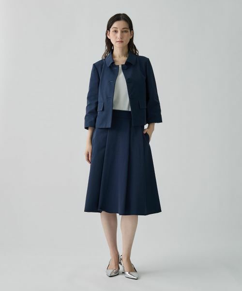 LANVIN COLLECTION / ランバン コレクション テーラードジャケット | グログラン後染ジャケット | 詳細7