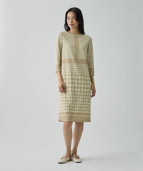 LANVIN COLLECTION / ランバン コレクション ドレス | 千鳥柄ワンピース | 詳細1