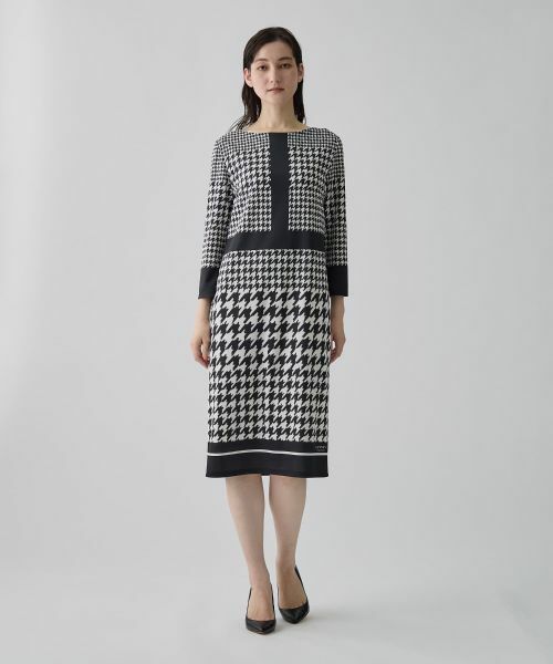 LANVIN COLLECTION / ランバン コレクション ドレス | 千鳥柄ワンピース | 詳細4