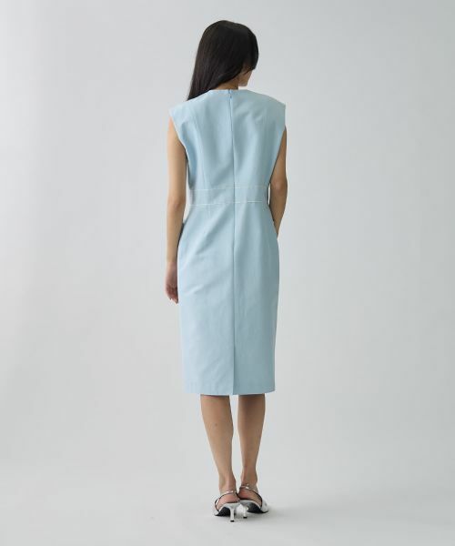 LANVIN COLLECTION / ランバン コレクション ドレス | グログラン後染ワンピース | 詳細3