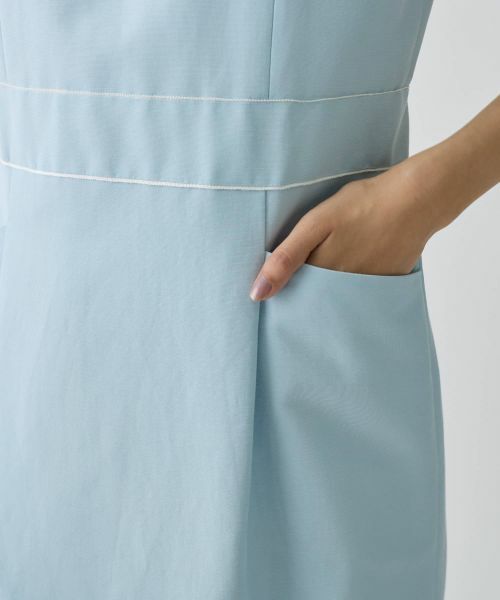 LANVIN COLLECTION / ランバン コレクション ドレス | グログラン後染ワンピース | 詳細4