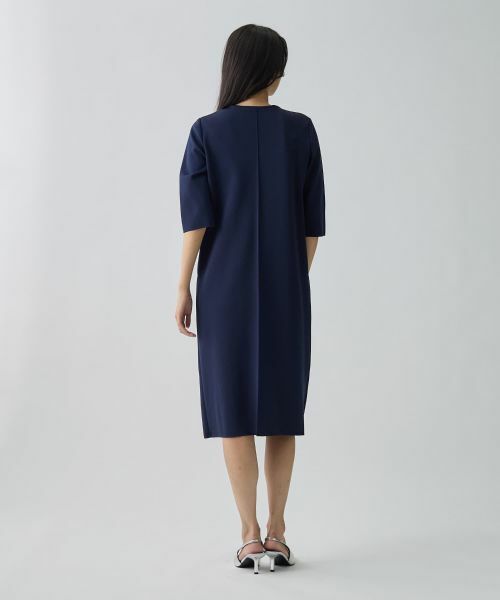 LANVIN COLLECTION / ランバン コレクション ドレス | サーブルストレッチミラノリブワンピース | 詳細3