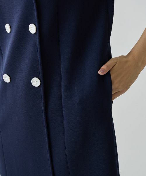 LANVIN COLLECTION / ランバン コレクション ドレス | サーブルストレッチミラノリブワンピース | 詳細4