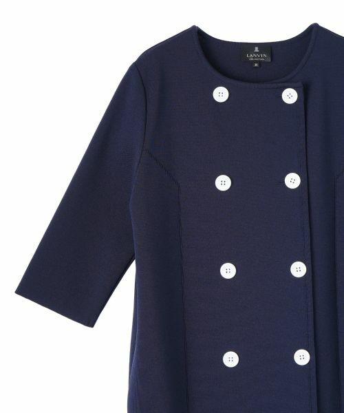 LANVIN COLLECTION / ランバン コレクション ドレス | サーブルストレッチミラノリブワンピース | 詳細7