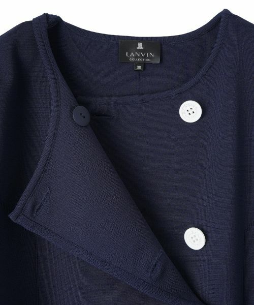 LANVIN COLLECTION / ランバン コレクション ドレス | サーブルストレッチミラノリブワンピース | 詳細8