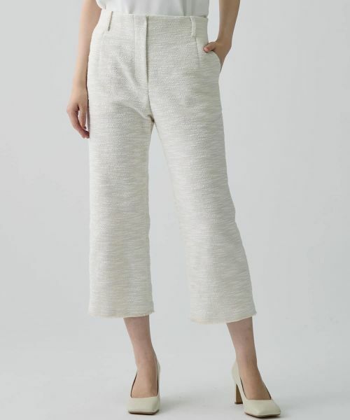 LANVIN COLLECTION / ランバン コレクション その他パンツ | ストレッチツイードパンツ | 詳細1