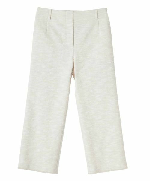 LANVIN COLLECTION / ランバン コレクション その他パンツ | ストレッチツイードパンツ(ホワイト)