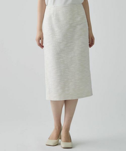 LANVIN COLLECTION / ランバン コレクション ロング・マキシ丈スカート | ブッチャーストレッチツイードスカート | 詳細1