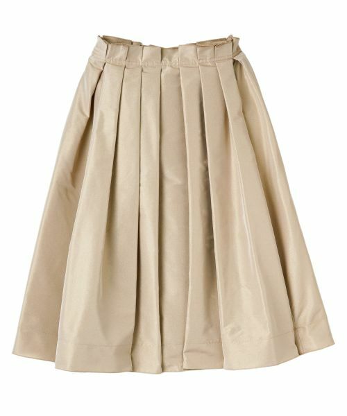 LANVIN COLLECTION / ランバン コレクション ロング・マキシ丈スカート | シルクメタルクロススカート（ゴールド）