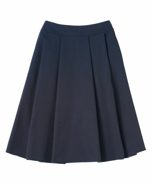 LANVIN COLLECTION / ランバン コレクション ロング・マキシ丈スカート | グログラン後染スカート（ネイビー）