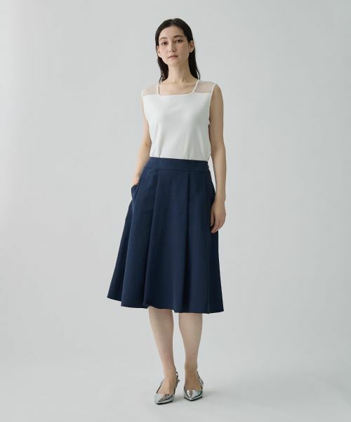 LANVIN COLLECTION / ランバン コレクション ロング・マキシ丈スカート | グログラン後染スカート | 詳細5