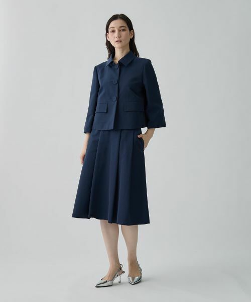 LANVIN COLLECTION / ランバン コレクション ロング・マキシ丈スカート | グログラン後染スカート | 詳細6