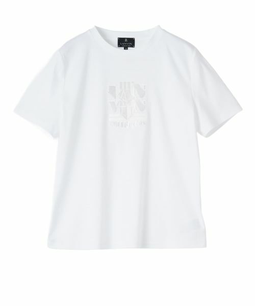 LANVIN COLLECTION / ランバン コレクション カットソー | 刺繍デザインカットソー（ホワイト）