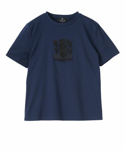 LANVIN COLLECTION / ランバン コレクション カットソー | 刺繍デザインカットソー（ネイビー）