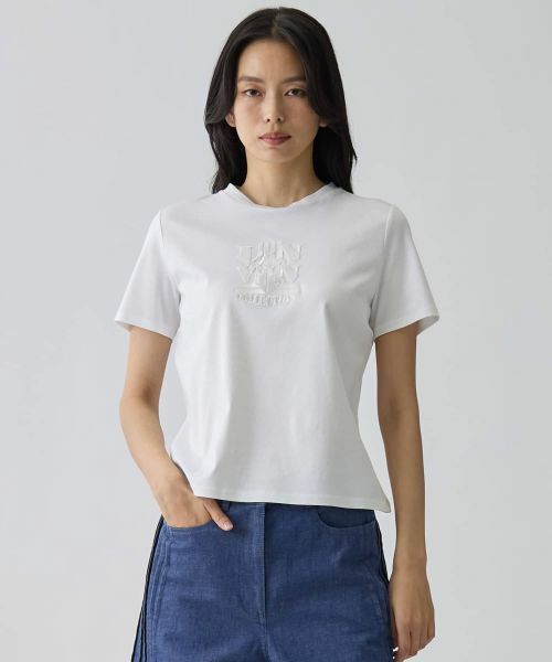 LANVIN COLLECTION / ランバン コレクション カットソー | 刺繍デザインカットソー | 詳細1