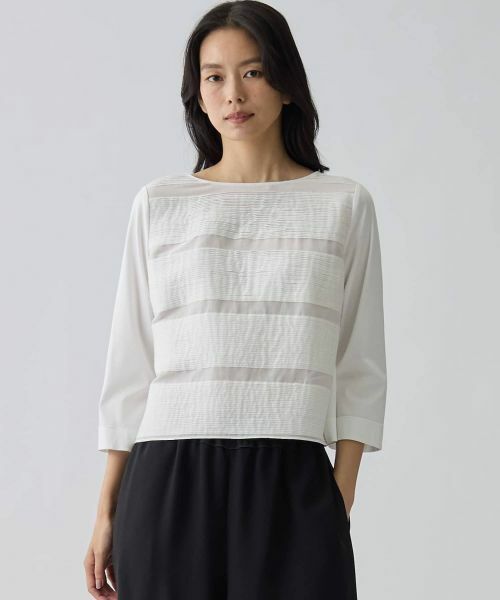 LANVIN COLLECTION / ランバン コレクション カットソー | アルビニスタスムースロイヤルクールカットソー | 詳細1