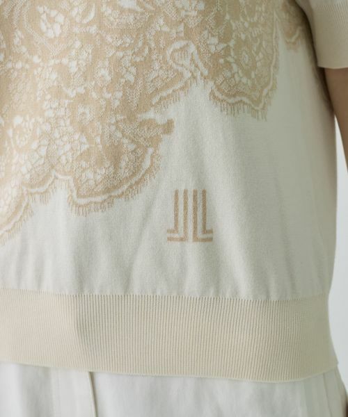 LANVIN COLLECTION / ランバン コレクション ニット・セーター | 18ゲージ袋ジャカードレース柄ニット | 詳細4