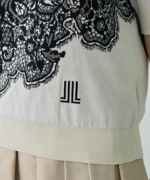 LANVIN COLLECTION / ランバン コレクション ニット・セーター | 18ゲージ袋ジャカードレース柄ニット | 詳細8