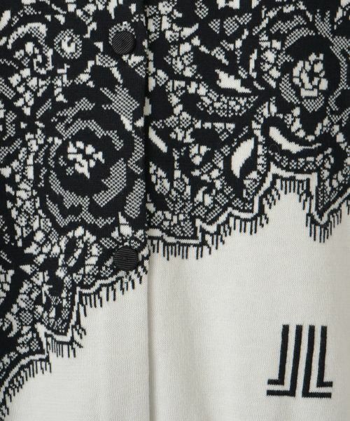 LANVIN COLLECTION / ランバン コレクション ニット・セーター | 18ゲージ袋ジャカードレース柄カーディガン | 詳細24