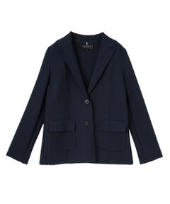 LANVIN COLLECTION / ランバン コレクション テーラードジャケット | サーブルストレッチミラノリブニットジャケット
