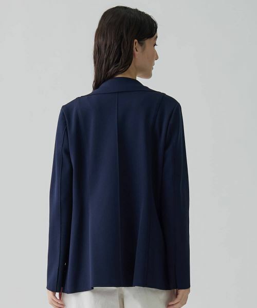 LANVIN COLLECTION / ランバン コレクション テーラードジャケット | サーブルストレッチミラノリブニットジャケット | 詳細3