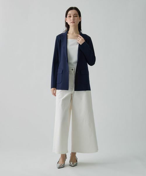 LANVIN COLLECTION / ランバン コレクション テーラードジャケット | サーブルストレッチミラノリブニットジャケット | 詳細5