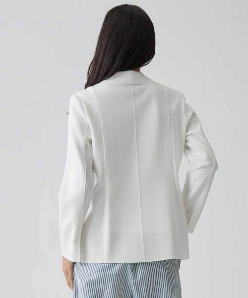 LANVIN COLLECTION / ランバン コレクション テーラードジャケット | サーブルストレッチミラノリブニットジャケット | 詳細7
