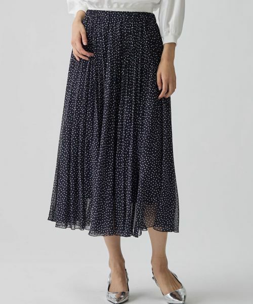 LANVIN COLLECTION / ランバン コレクション ロング・マキシ丈スカート | シフォンプリーツスカート | 詳細1