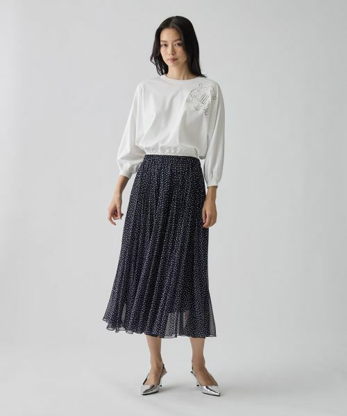 LANVIN COLLECTION / ランバン コレクション ロング・マキシ丈スカート | シフォンプリーツスカート | 詳細5