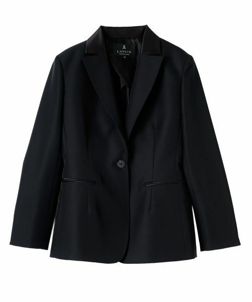 LANVIN COLLECTION / ランバン コレクション テーラードジャケット | ツイルジャケット（ブラック）