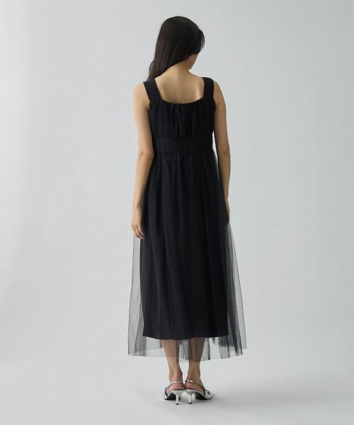 LANVIN COLLECTION / ランバン コレクション ドレス | スパンコール刺しゅうチュールワンピース | 詳細3