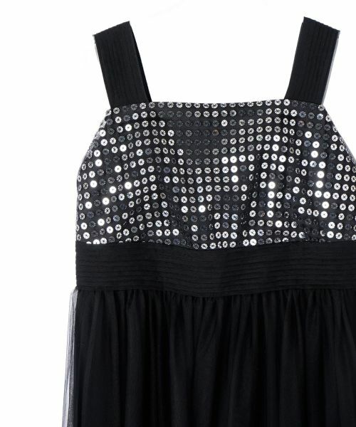 LANVIN COLLECTION / ランバン コレクション ドレス | スパンコール刺しゅうチュールワンピース | 詳細6