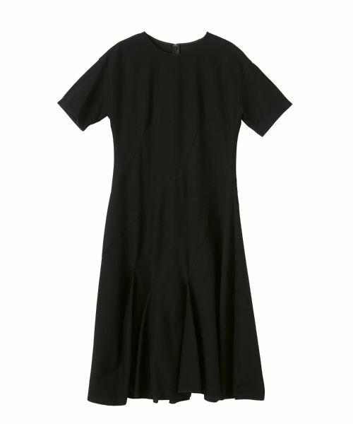 LANVIN COLLECTION / ランバン コレクション ドレス | ポンチ素材ワンピース（ブラック）