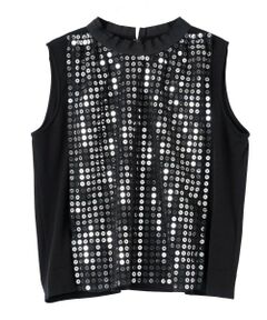 LANVIN COLLECTION / ランバン コレクション ニット・セーター | 16ゲージ スパンコールチュールニット