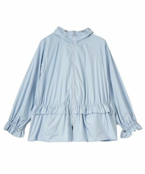 LANVIN COLLECTION / ランバン コレクション テーラードジャケット | 軽量 パッカブル ライトタフタジャケット（ブルー）